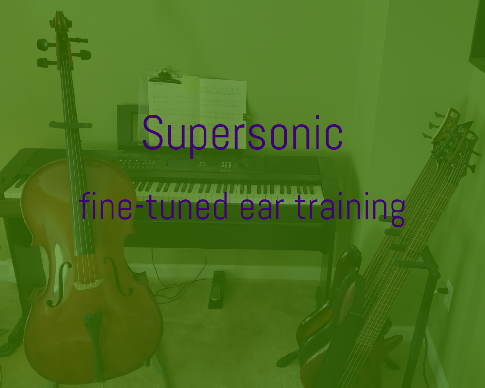 A screenshot of the welcome screen for Supersonic